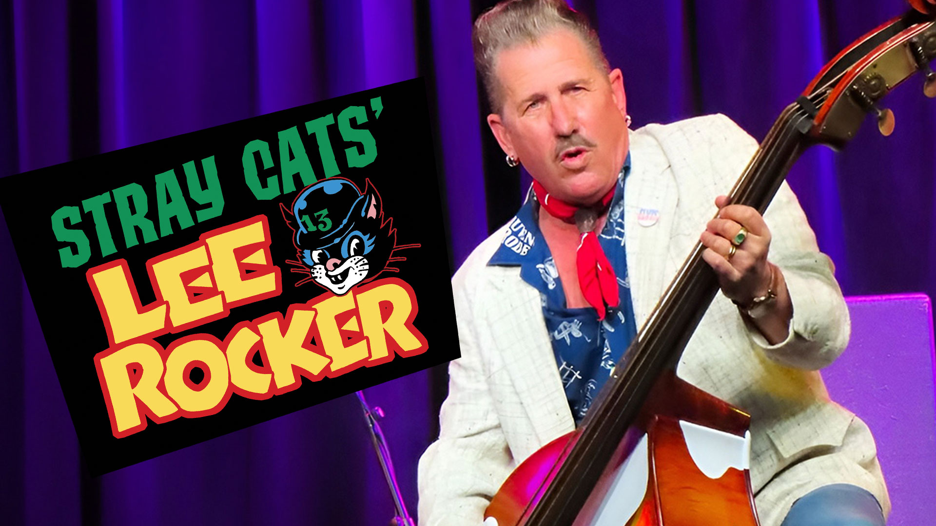 Lee Rocker of the Stray Cats playing upright bass